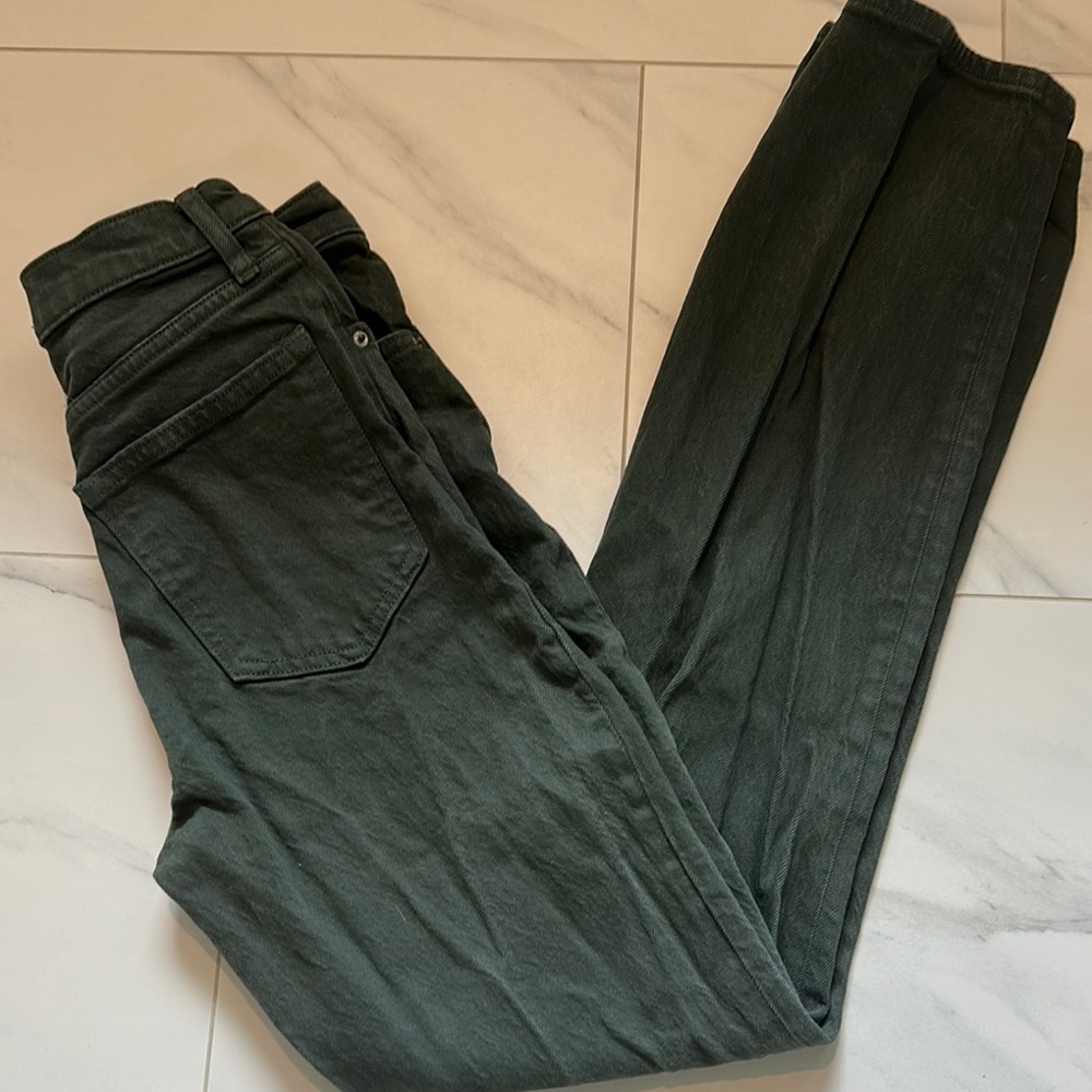 Abercrombie & Fitch Green Straight Leg Jeans